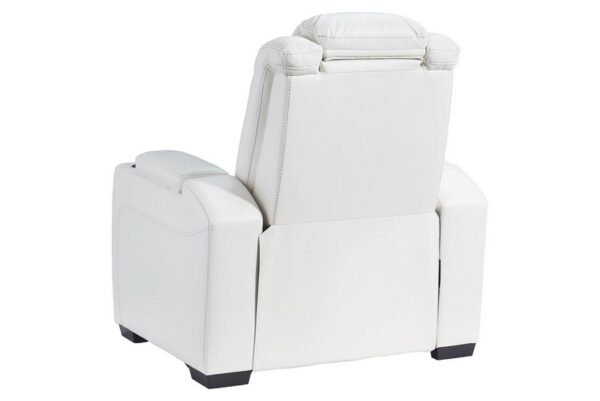 Party White Pwr Recliner-Adj Headrest - Image 11