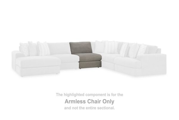 Avaliyah Ash Armless Chair - Image 2