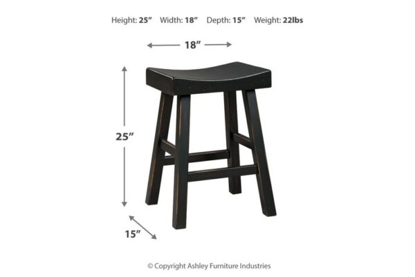 Glosco Black Stool (Set of 2) - Image 8