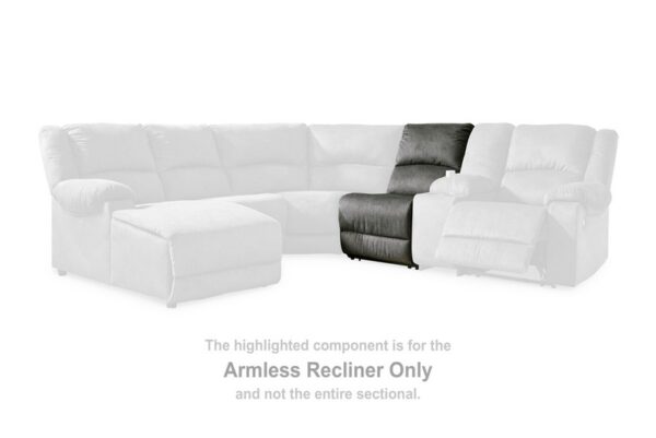 Benlocke Flannel Armless Recliner - Image 2