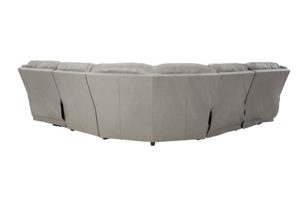 Dunleith Gray Power Reclining Sectional 5 Piece - Image 3