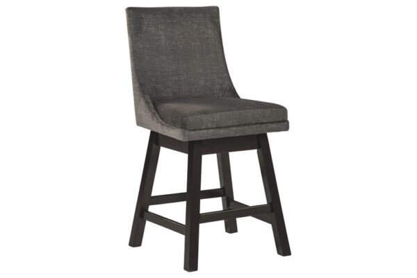 Tallenger Dark Gray Uph Swivel Barstool (Set of 2) - Image 4