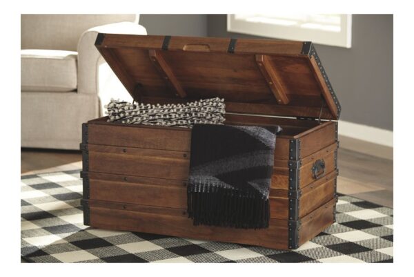 Kettleby Brown Storage Trunk - Image 9