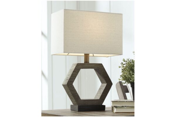 Marilu Gray Dark Poly Table Lamp - Image 2