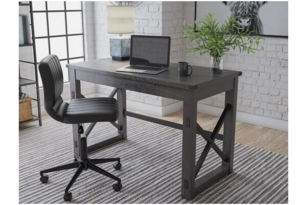 Freedan Grayish Brown Home Office Desk - Image 2