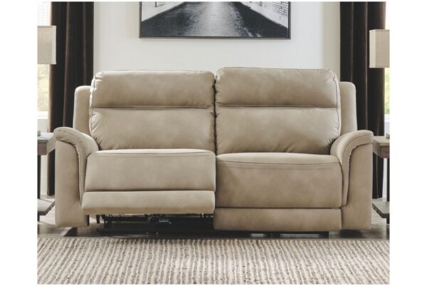 Next gen Durapella Sand 2 Seat Pwr Rec Sofa Adj Hdrest - Image 2