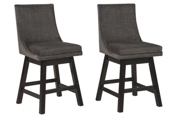 Tallenger Dark Gray Uph Swivel Barstool (Set of 2) - Image 3