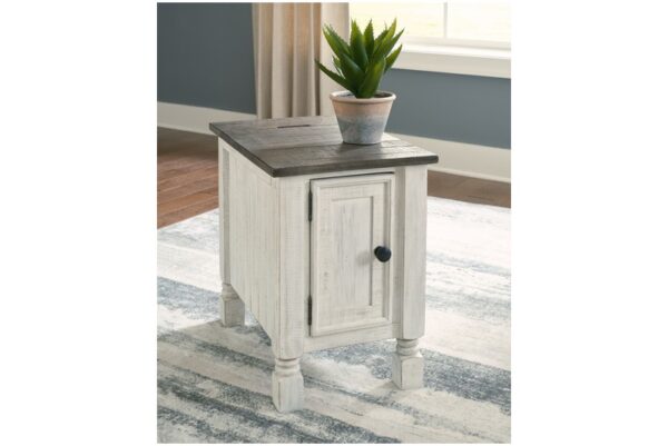 Havalance White / Gray Chair Side End Table - Image 2