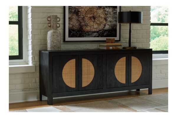 Cliffiings Black / Natural Accent Cabinet - Image 2