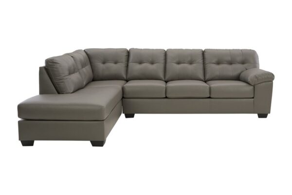 Donlen Gray Left Arm Facing Corner Chaise 2 Pc Sectional - Image 4