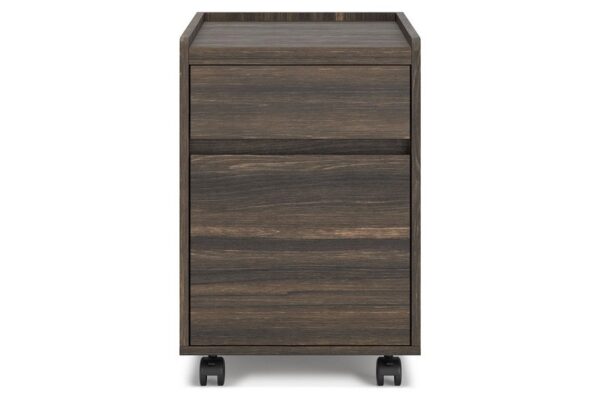 Zendex Dark Brown File Cabinet - Image 5