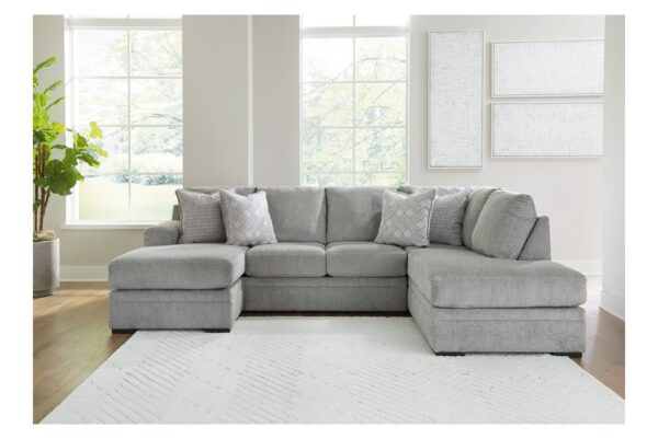 Casselbury Cement 2 Piece Sectional With Raf Corner Chaise - Image 2