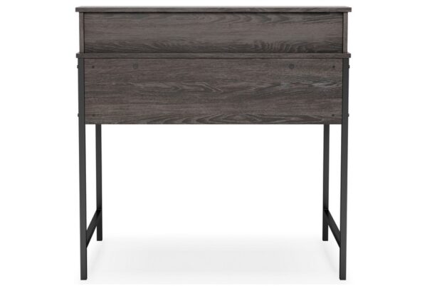 Freedan Grayish Brown Home Office Desk Top Shelf - Image 7