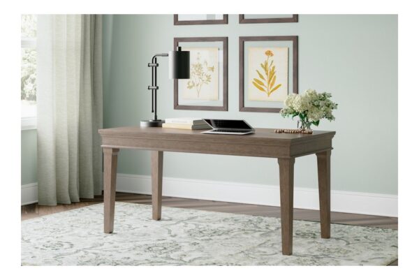 Janismore Weathered Gray Home Office Desk - Image 2