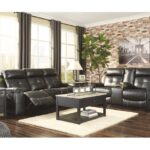 Kempten Black 2 Pc. Reclining Sofa, Loveseat