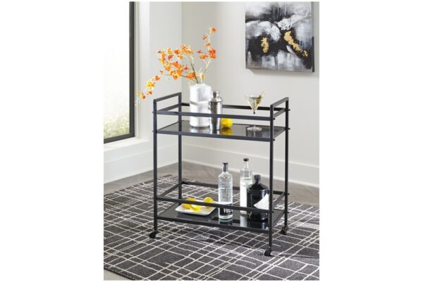 Kailman Black Bar Cart - Image 2