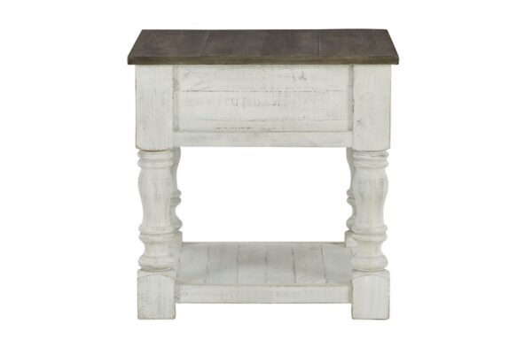 Havalance White / Gray Square End Table - Image 5