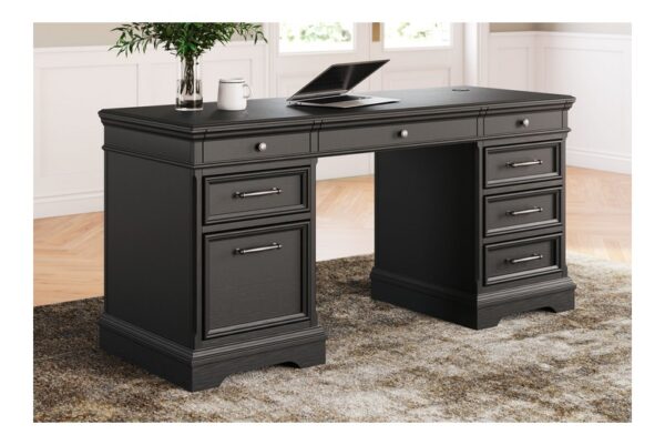 Beckincreek Black Home Office Credenza - Image 2