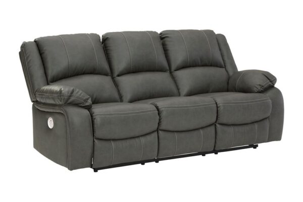 Calderwell Gray Reclining Power Sofa - Image 4