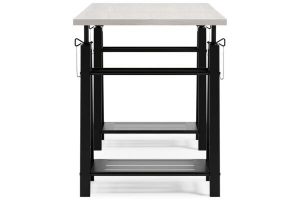 Bayflynn White / Black Adjustable Height Desk - Image 7