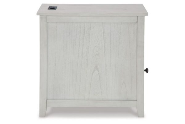 Treytown Antique White Chair Side End Table - Image 5