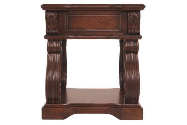 Alymere Rustic Brown Square End Table - Image 6