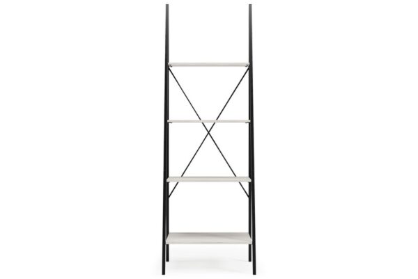 Bayflynn White / Black Bookcase 4 Open Shelves - Image 3