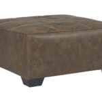 Abalone Chocolate Oversized Accent Ottoman