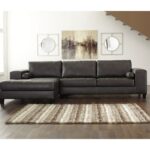 Nokomis Charcoal Left Arm Facing Corner Chaise 2 Pc Sectional