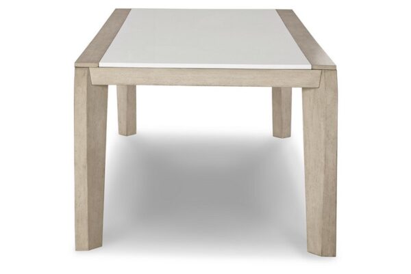 Wendora Bisque / White Rectangular Dining Room Table - Image 3