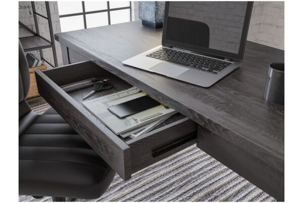 Freedan Grayish Brown Home Office Desk - Image 10