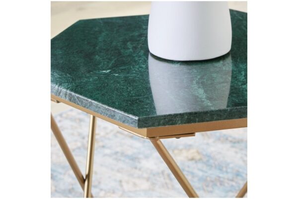 Engelton Green / Gold Accent Table - Image 5