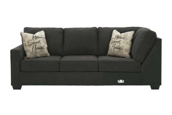 Lucina Charcoal Laf Sofa - Image 3