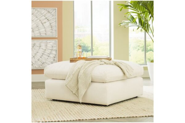 Next-gen White Oversized Accent Ottoman - Image 2