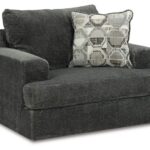 Karinne Smoke 4 Pc. Sofa, Loveseat, Chair And A Half, Ottoman