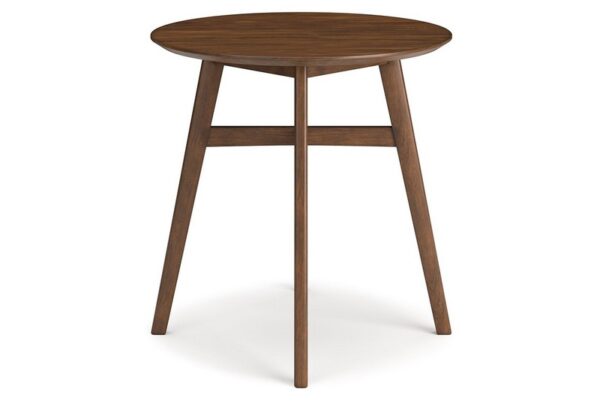 Lyncott Brown Round Dining Room Counter Table - Image 3