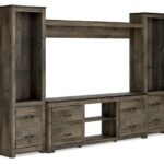 Trinell Brown 4 Piece Entertainment Center