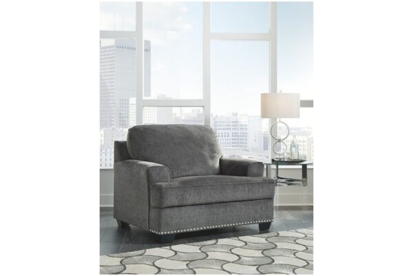 Locklin Carbon 4 Pc. Sofa, Loveseat, Chair And A Half, Ottoman - Image 2