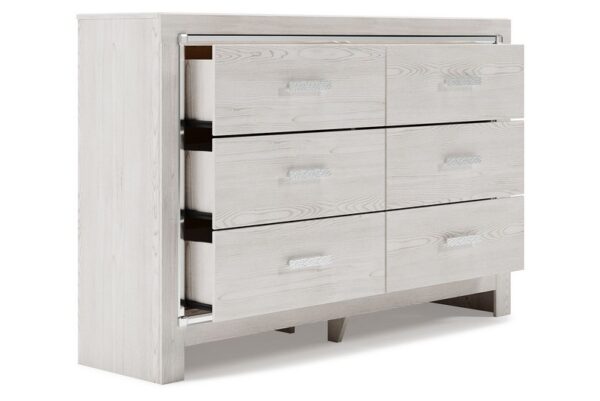 Altyra White Six Drawer Dresser - Image 3