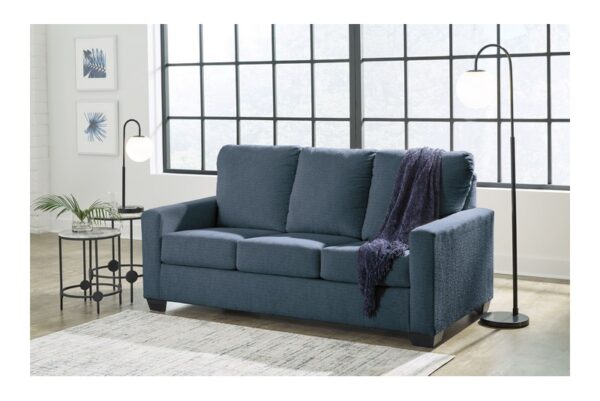 Rannis Navy Full Sofa Sleeper - Image 3