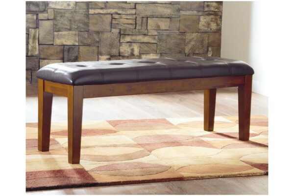 Ralene Medium Brown Large Uph Dining Room Bench - Image 2