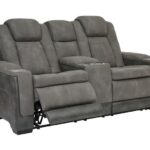 Next gen Durapella Slate Pwr Rec Loveseat/Con/Adj Hdrst