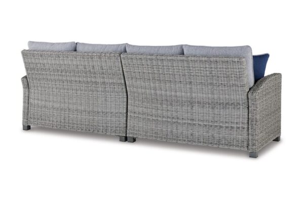 Naples Beach Light Gray Raf/laf Loveseat W/Cush (Set of 2) - Image 3