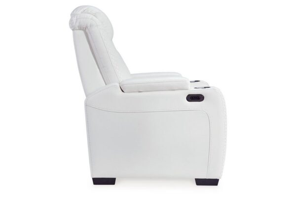 Party White Pwr Recliner-Adj Headrest - Image 10