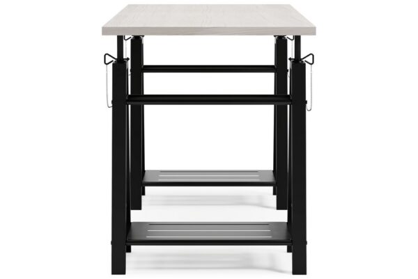 Bayflynn White / Black Adjustable Height Desk - Image 5