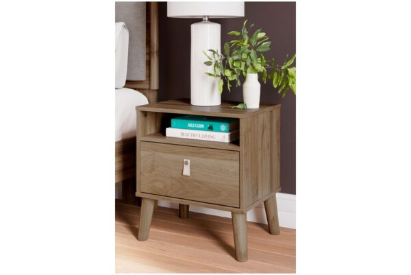 Aprilyn Light Brown One Drawer Night Stand - Image 2