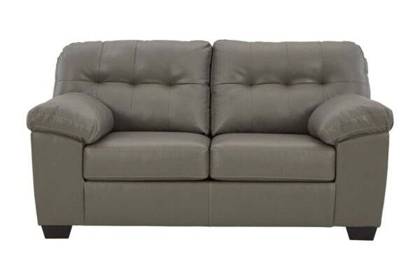 Donlen Gray Loveseat - Image 3