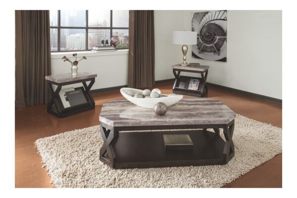 Radilyn Grayish Brown Occasional Table Set (Set of 3) - Image 3