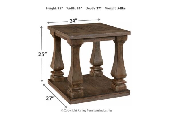 Johnelle Gray Rectangular End Table - Image 4