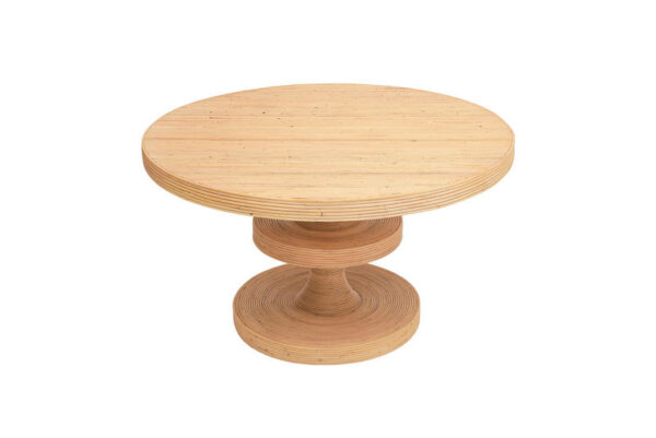 Apollonia Rattan Round Dining Table Natural - Image 6